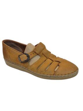 Dexter USA Women's Vintage Casual Tan Leather Fisherman Shoe